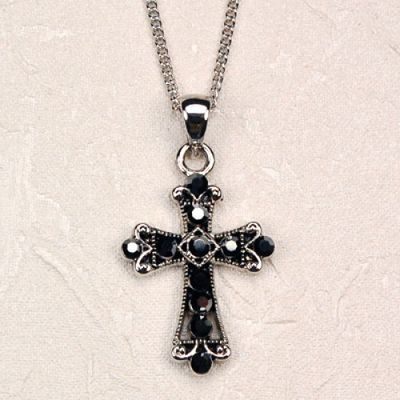 O’Connors Religious Gift Store | BLACK CRYSTAL CROSSCARDED - O’Connors ...